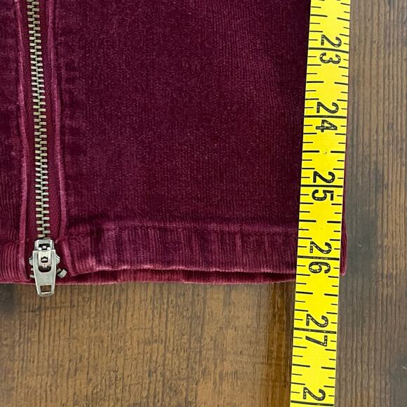 Banana Republic Burgundy Corduroy Jeans Size 29 - Picture 11 of 11